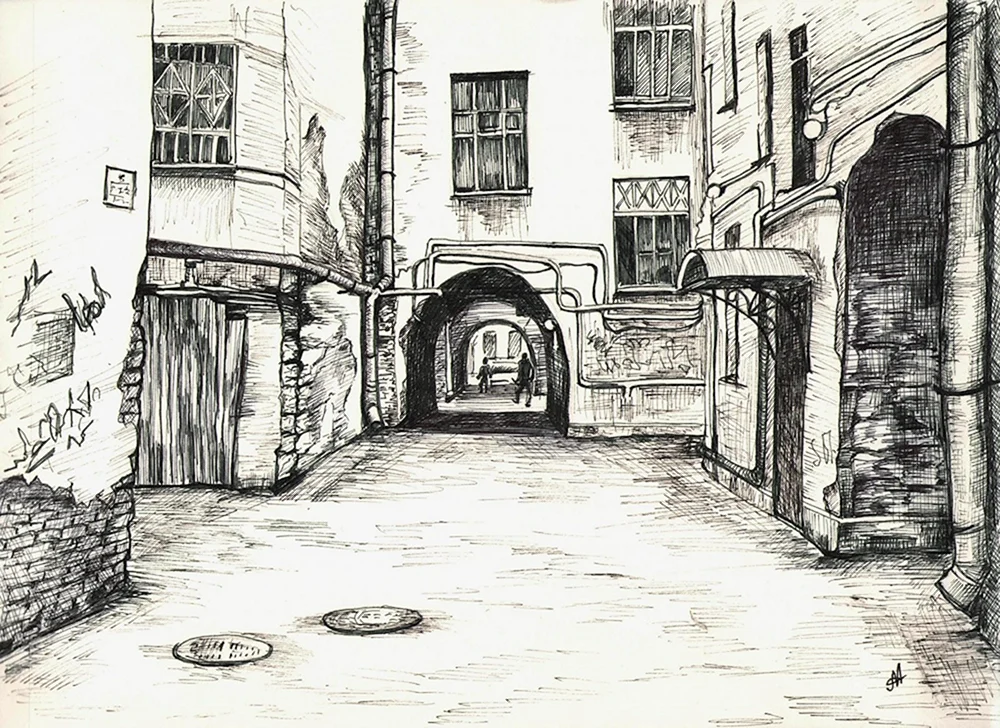 Skizzen des Stadtbildes