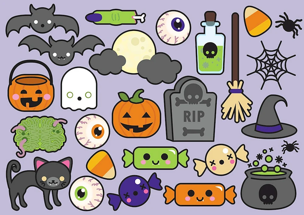 Halloween Aufkleber für Halloween