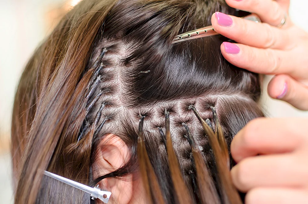 Brunette Zopfverlängerungen