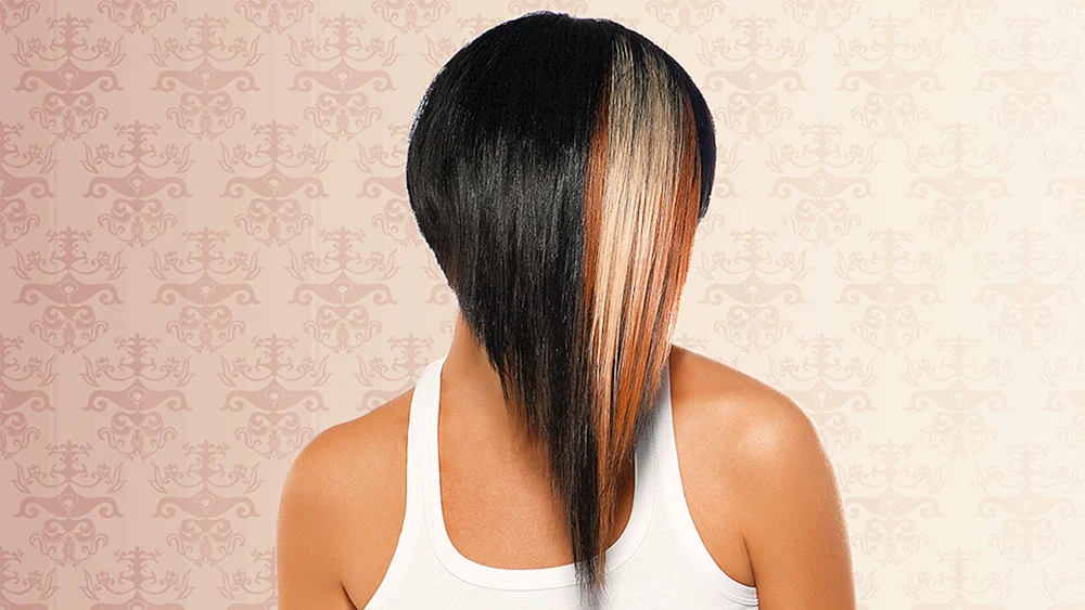 Balayage auf dunklem Haar lang glatt