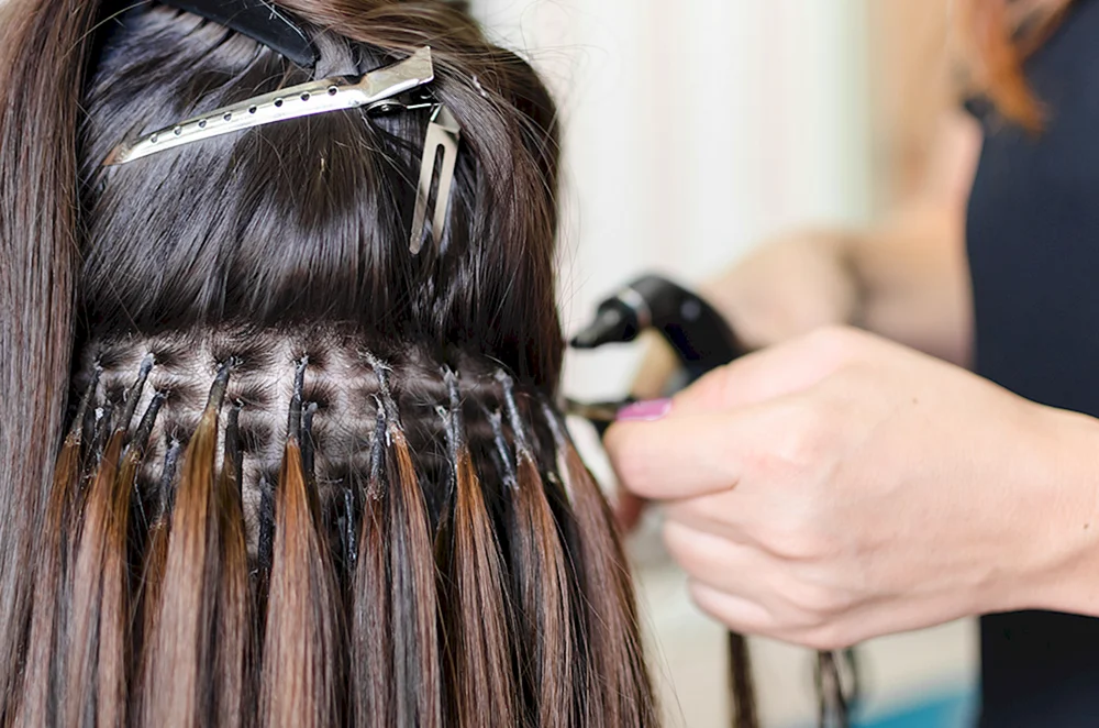 Haarverlängerungen für sehr schütteres Haar. Haare