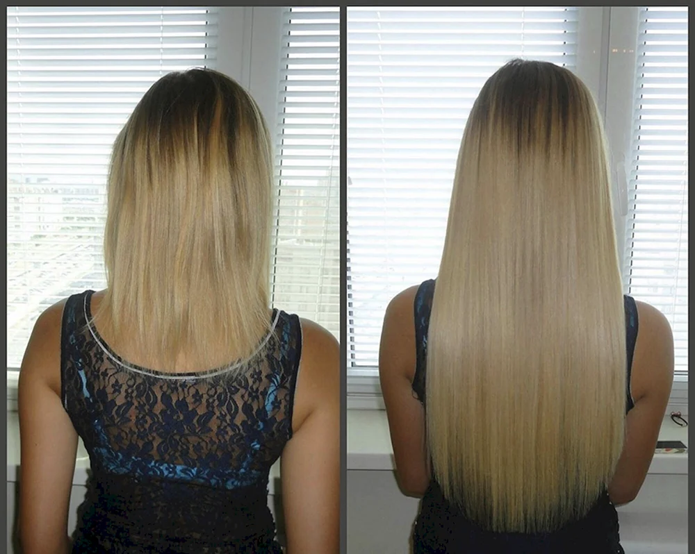 Langes lockiges Haar