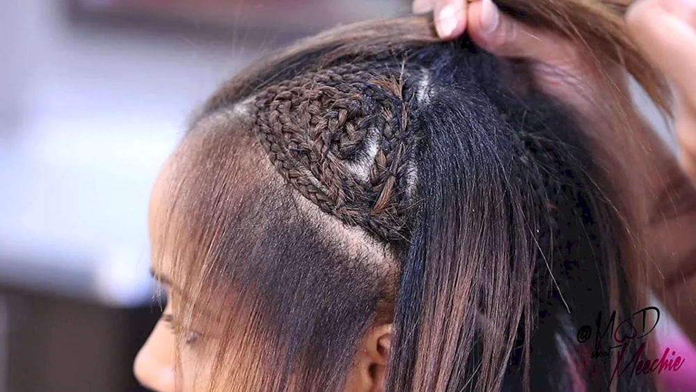 A-Haarverlängerungen Haare am Zopf