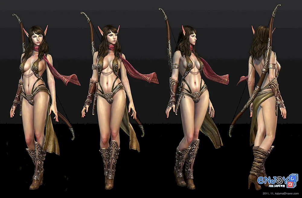 Dark Elf Mädchen Outfits. Warcraft Elfen