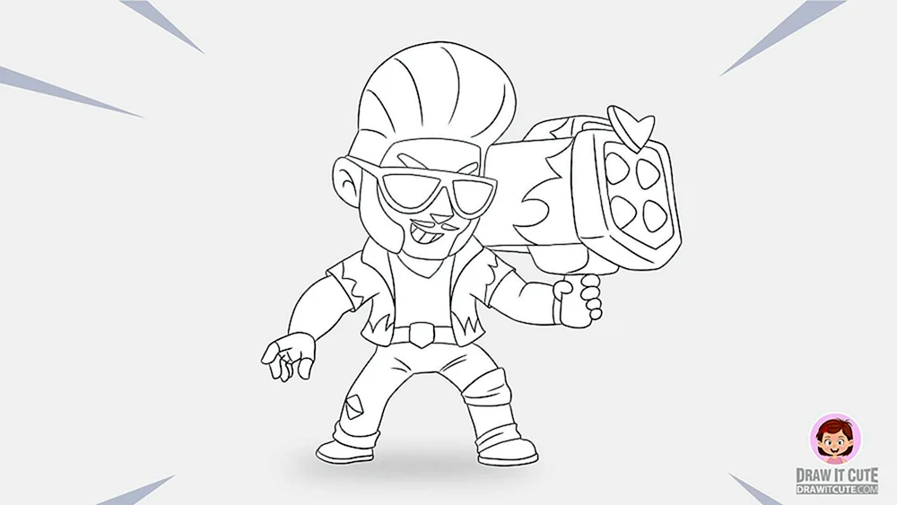 Leon von Brawl Stars Ausmalen