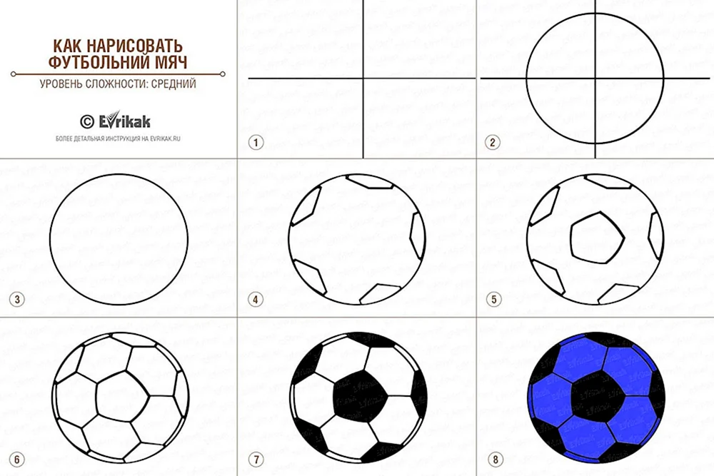 Fußball zeichnen