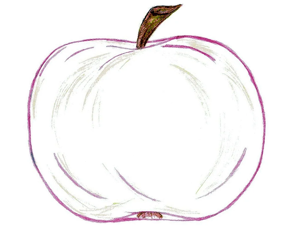 Apfel zeichnen