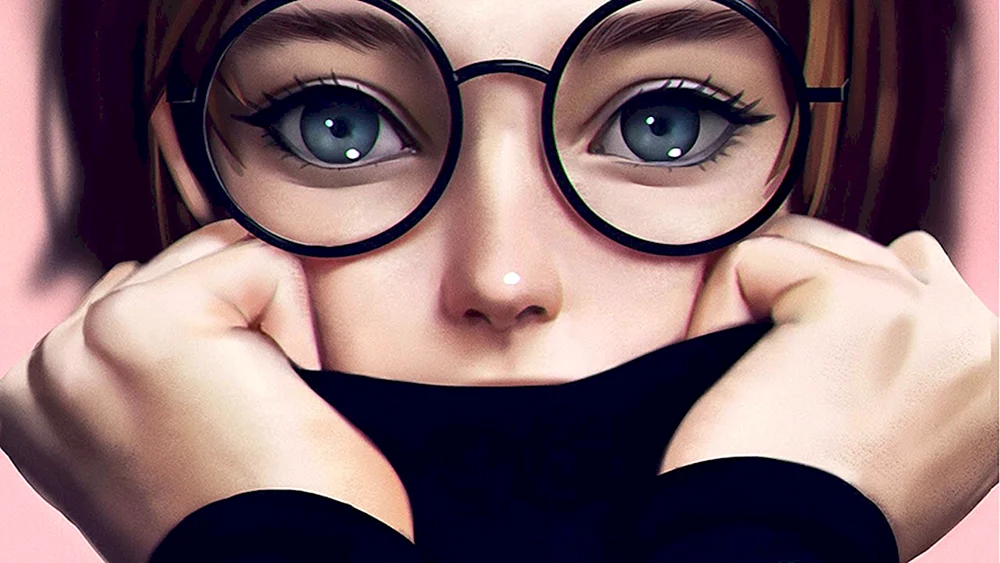 Narissianaya Ein Mädchen mit Brille