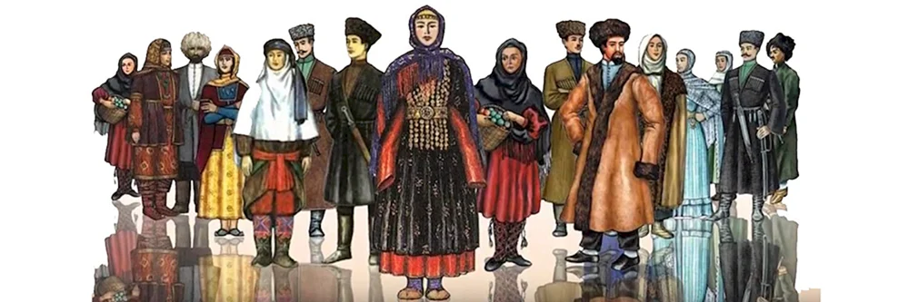 Nationaltracht der Lezgins