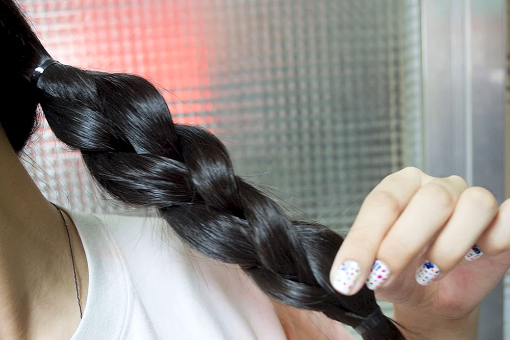 Locken auf Haar für Locken