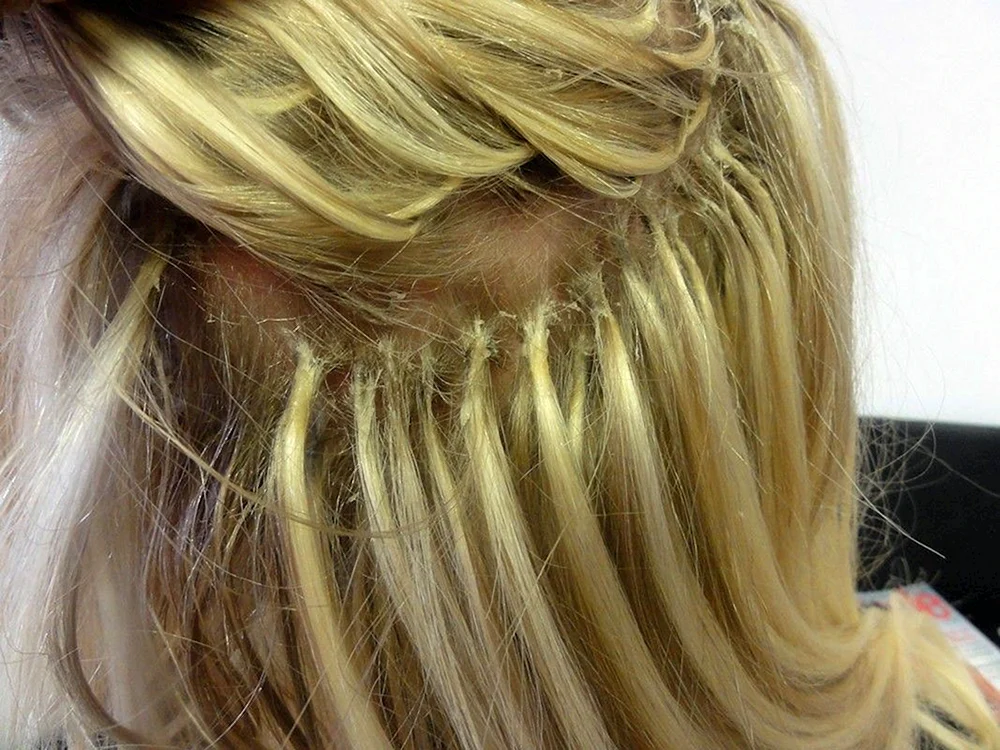 Microcapsule-Haarverlängerungen für kurzes Haar