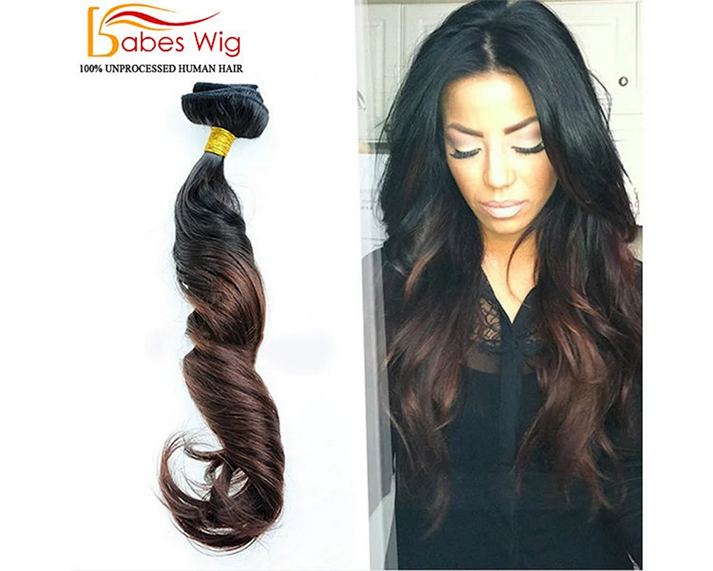 Braunes Haar schwarz