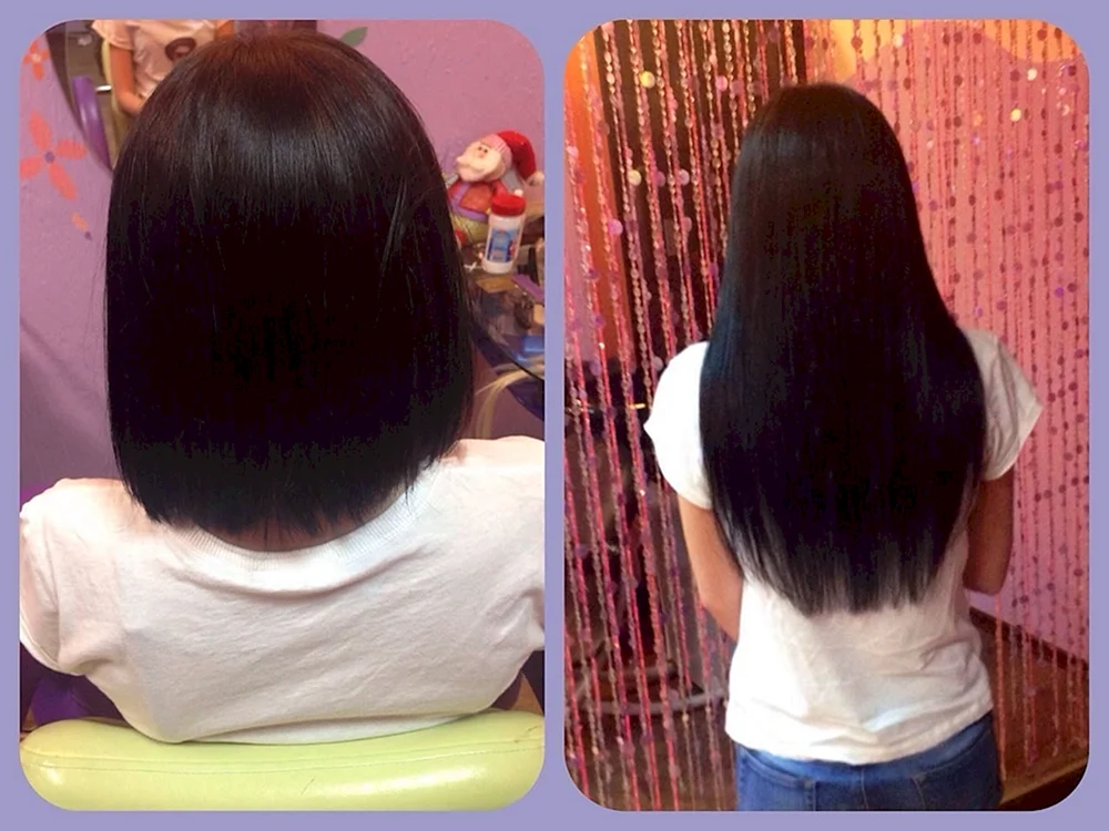 Braune Haare mit Kareh-Extensions