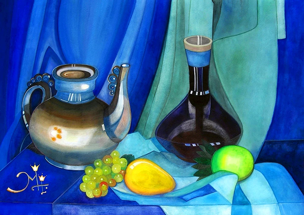 Stilleben der Aquarellmalerei