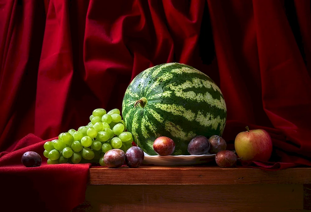 Stillleben Gennady Kirichenko Wassermelone