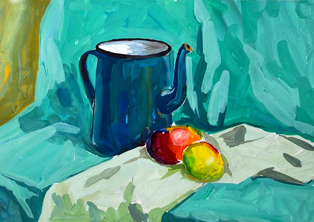 Gouache-Stillleben