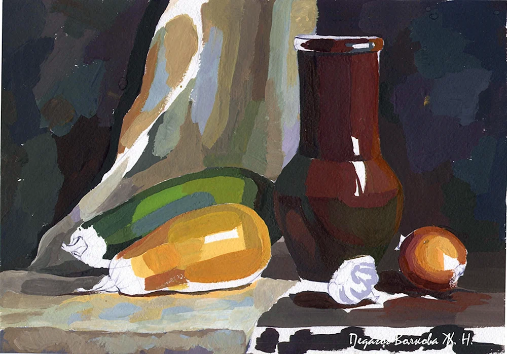 Stillleben mit Gouache