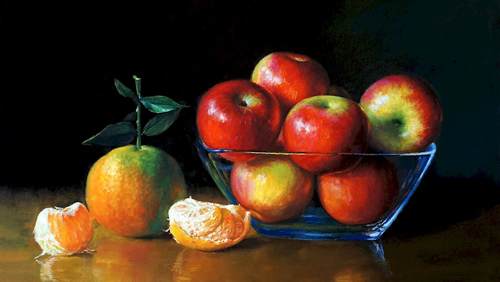 „Stilleben mit Äpfeln und Granatäpfeln“ 1871 Gustave