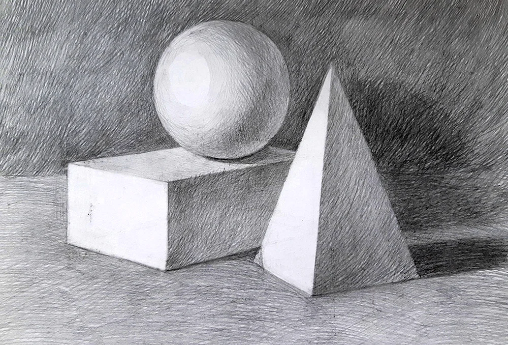 Stilleben von geometrischen Körpern