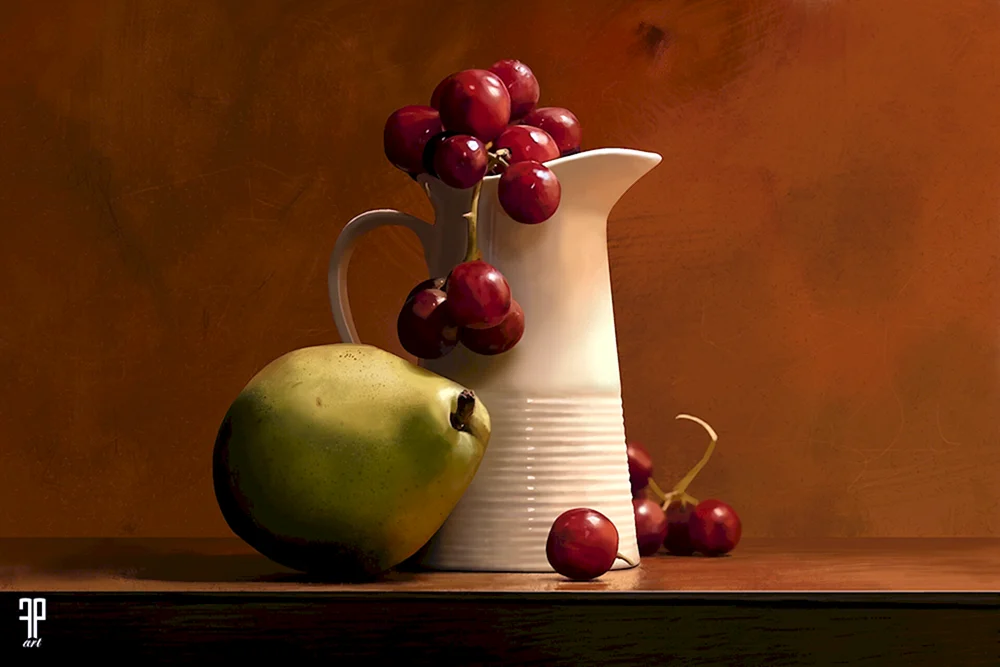 Gouache Stillleben Malerei Akademisch Akademisch Malerei