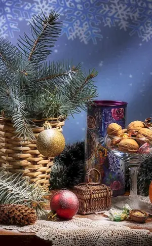 Stillleben Neujahr