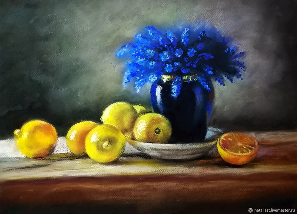 Stilleben mit Trockenpastell