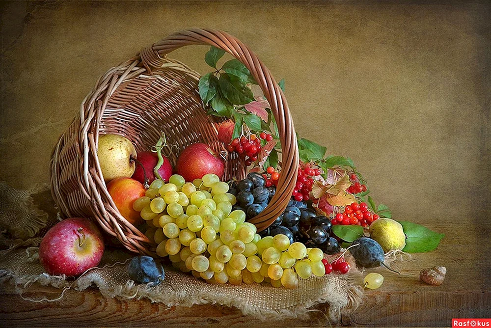 Naturstilleben mit Früchten