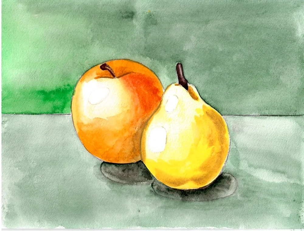 Stillleben mit Obst für Kinder