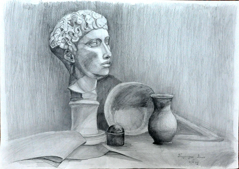 Grizail von Gipskopf Kunstakademie