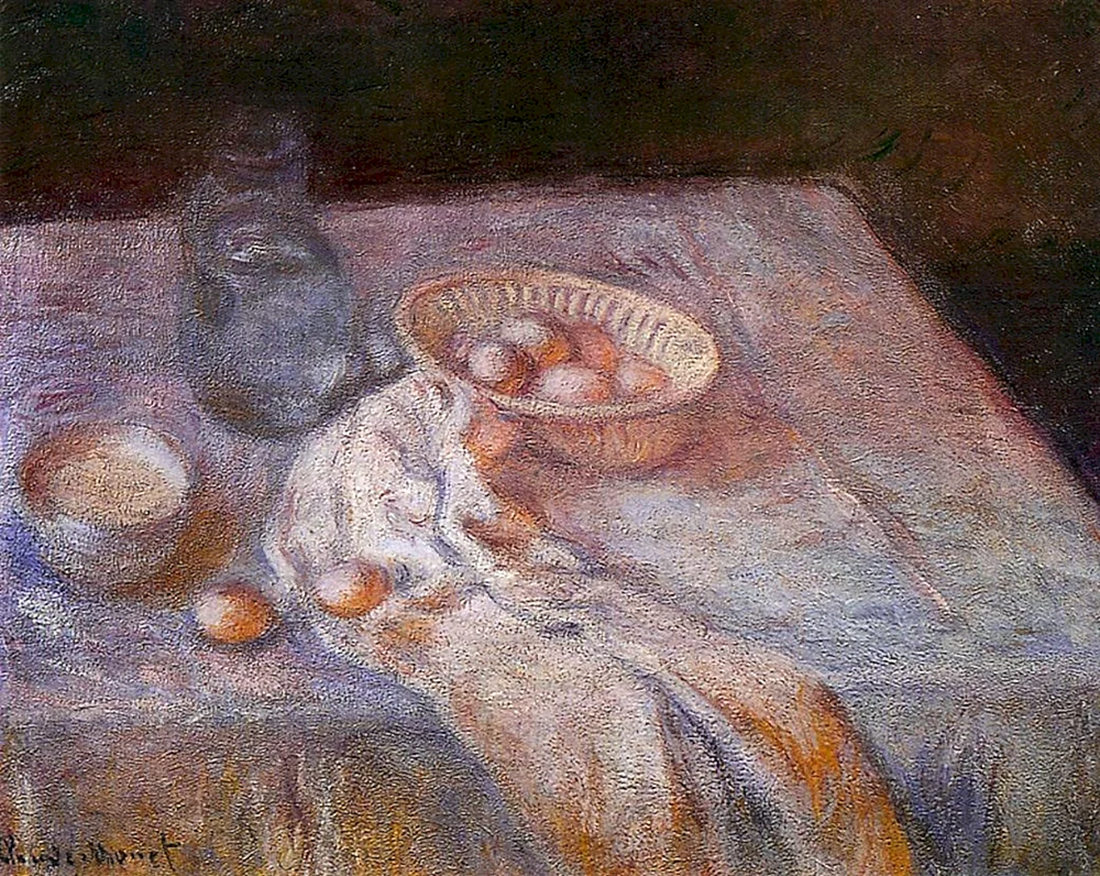Eduard Manet Stillleben mit Eiern Claude Monet