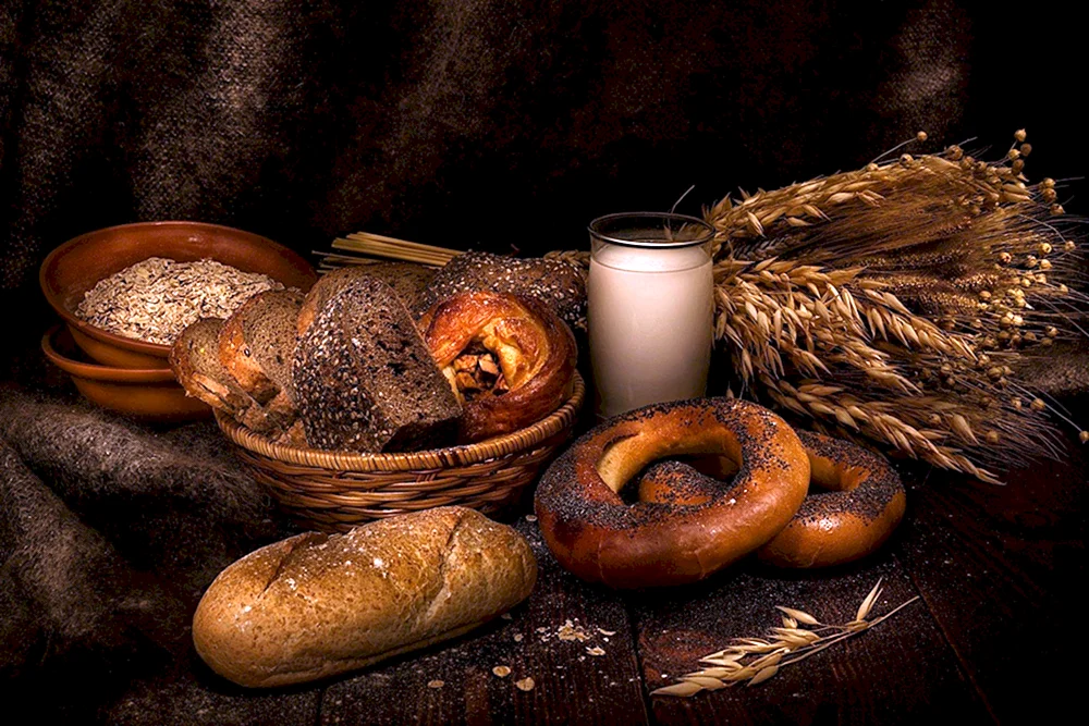 Stilleben mit Brot