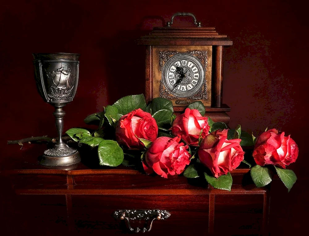Rote Blumen Fotografie Stillleben von Irina Prikhodko