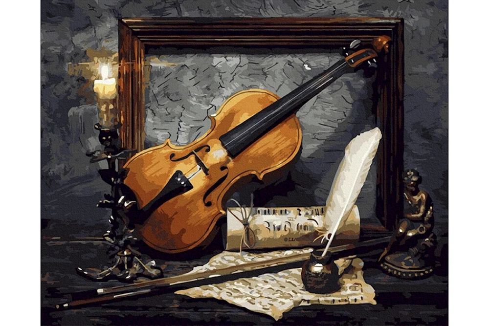 Stillleben mit Musikinstrumenten