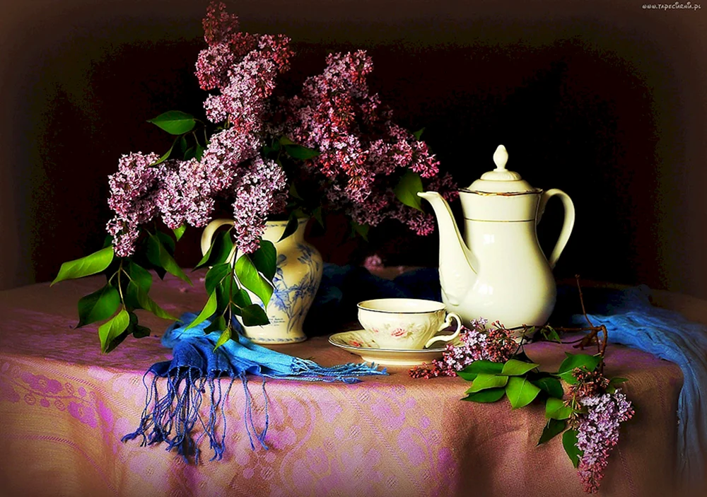 „Flieder und Rosen“ 1883.