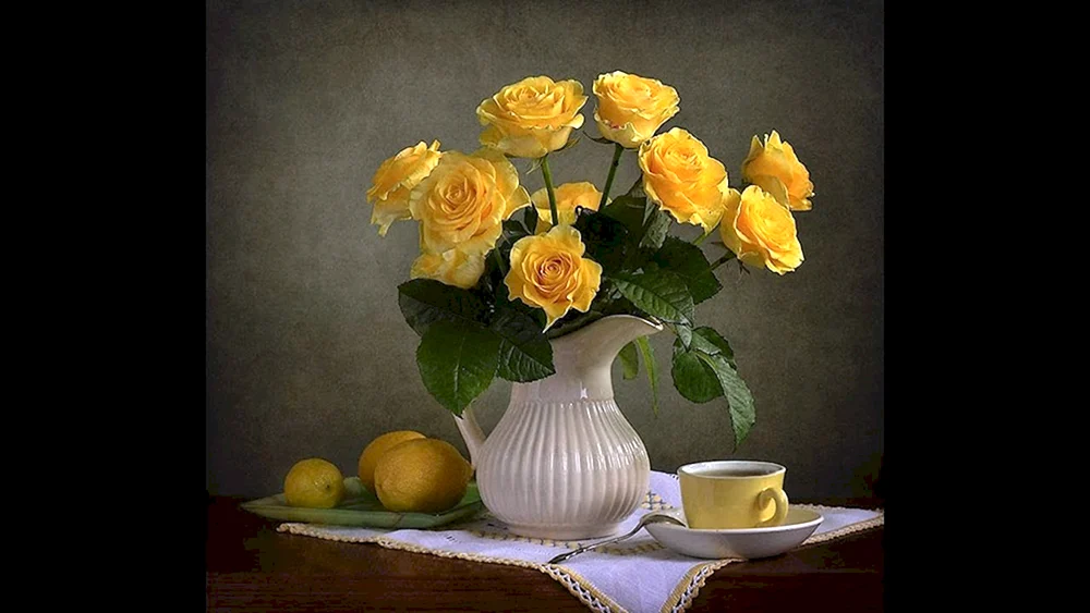 Stillleben mit Blumen mit Blumen
