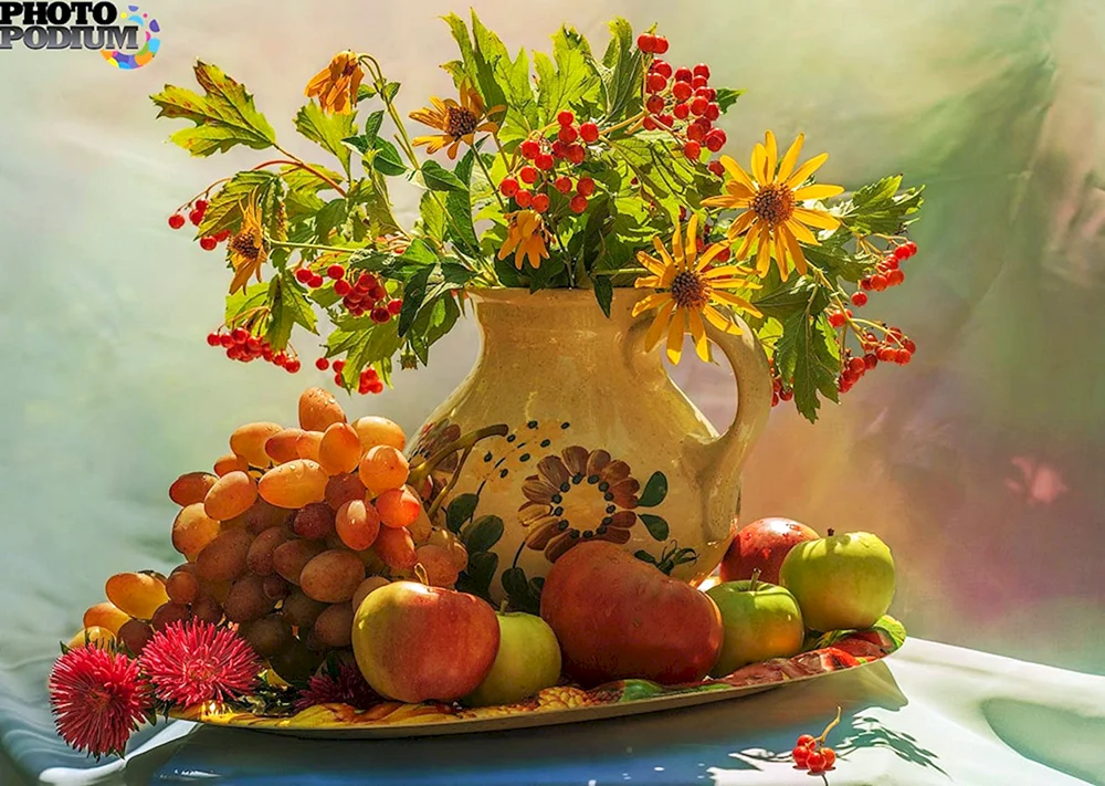 Herbststillleben in der Malerei Oleg Tenyaev