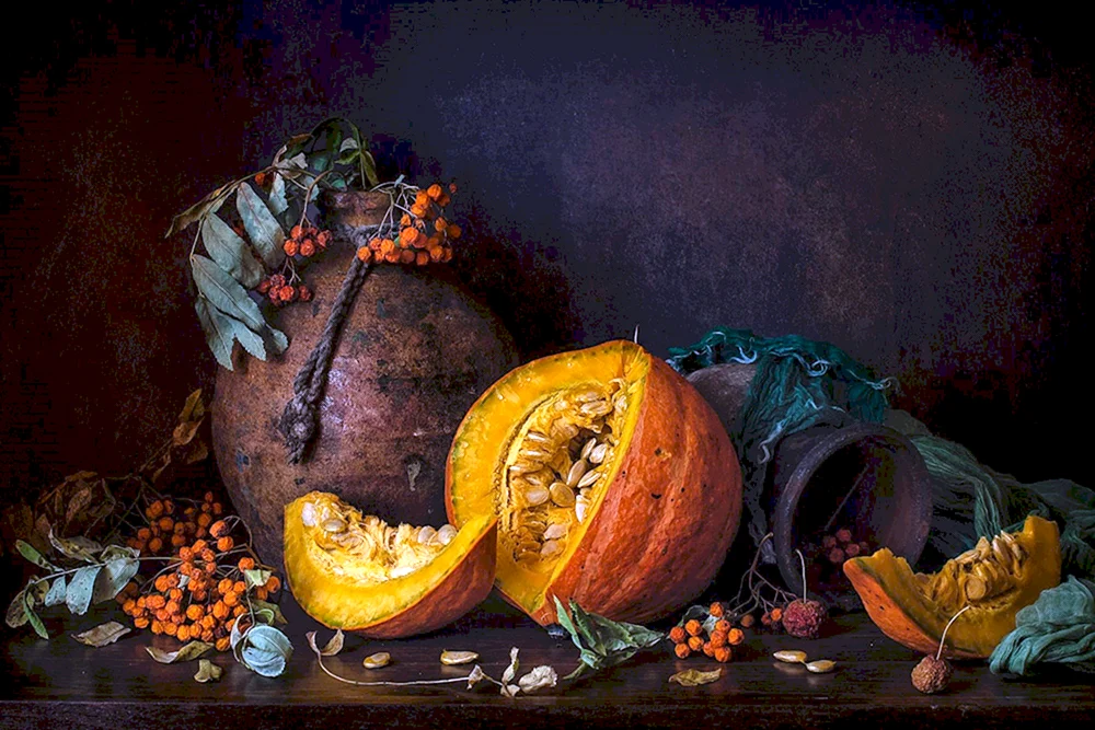 Rembrandt Stillleben mit Kürbis Kapustina