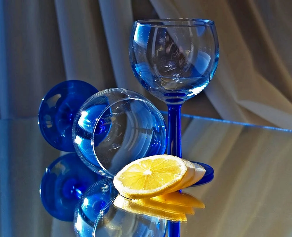 Stilleben aus Glas