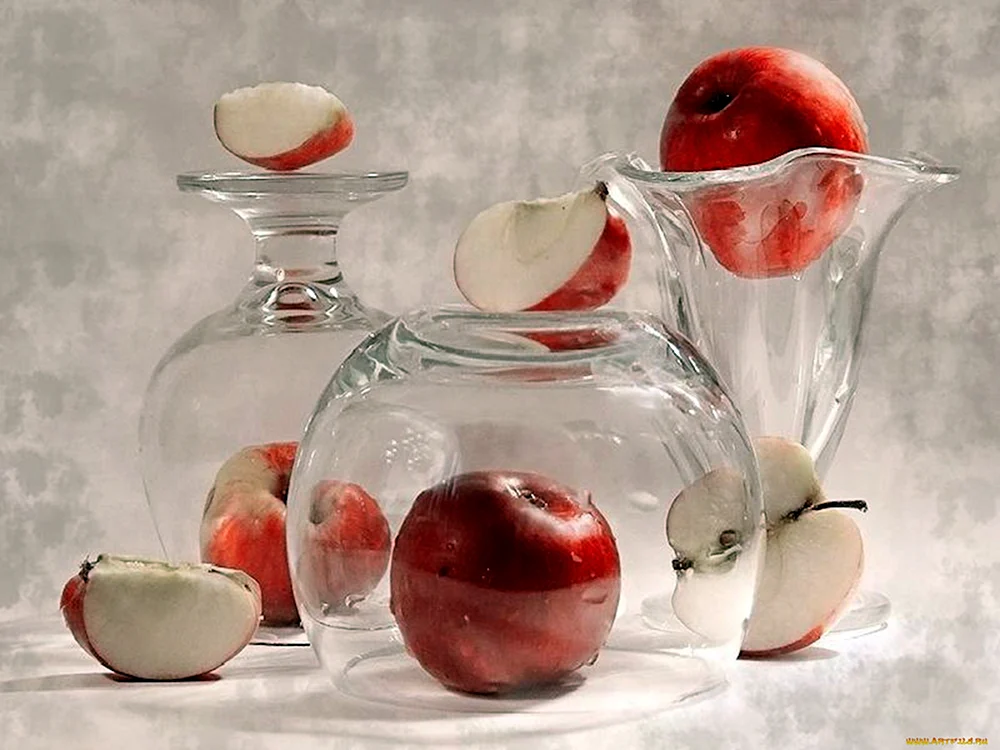 Stilleben mit Glasvase