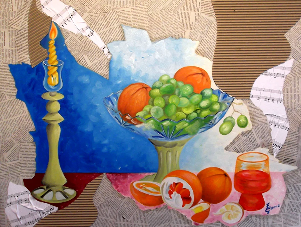 Collage-Stillleben