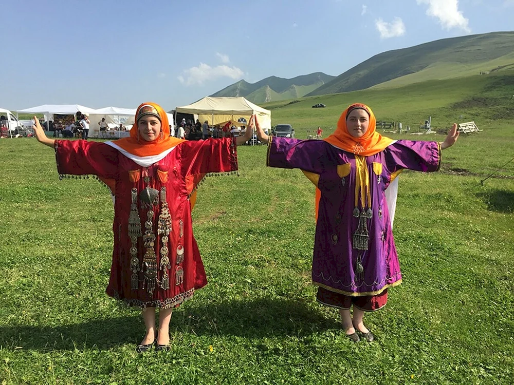 Nationaltracht der Dargins von Dagestan