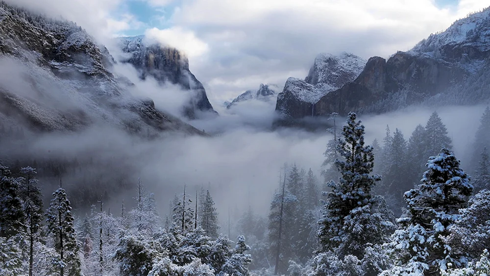 Yosemite National Park Kalifornien Winter