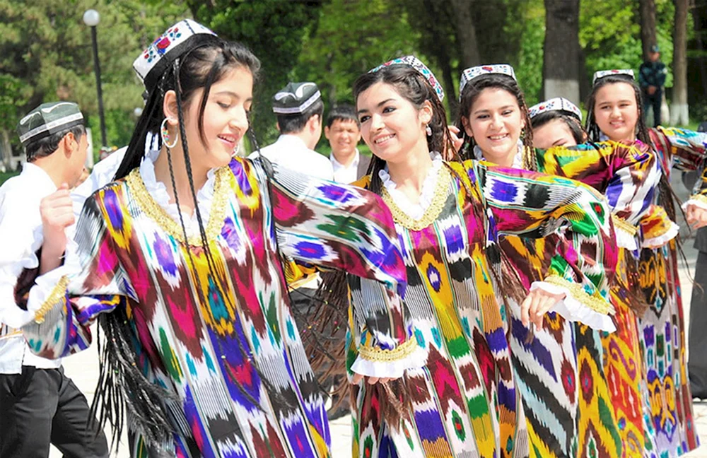 Usbekische Nationaltracht Khorezm