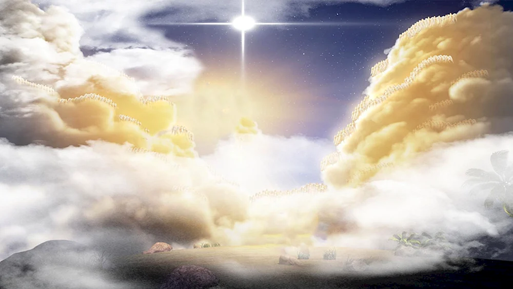 Kreuz gegen den Himmel