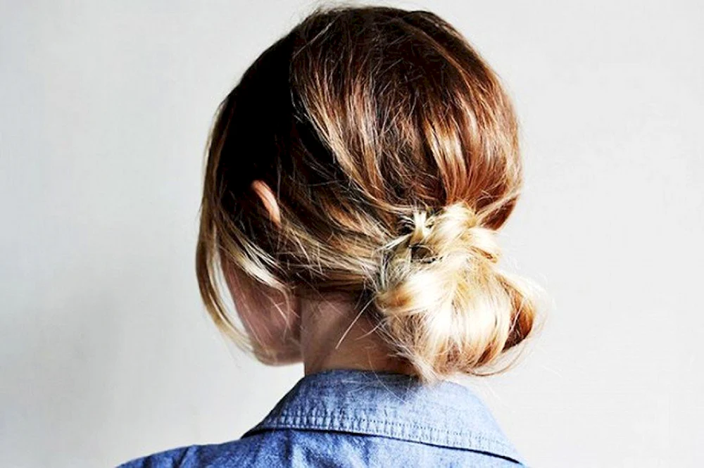 Bundle auf kurzem Haar