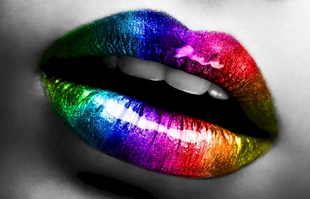 Frauenlippen. Lippen