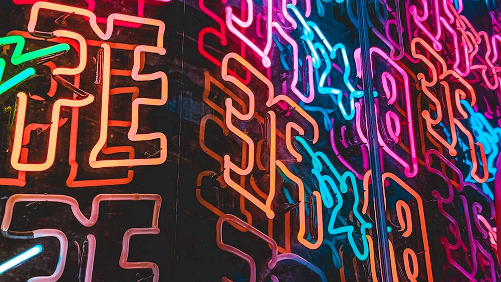 Neon Beschriftung