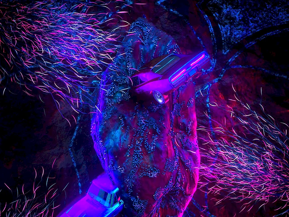 Phiolett Neon