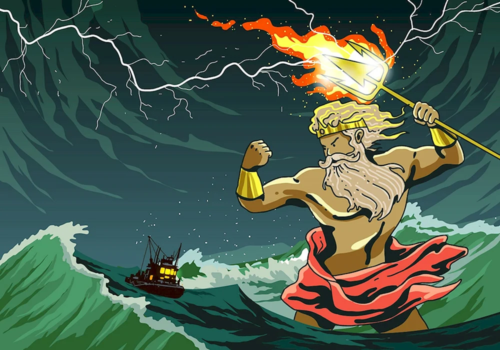Poseidon Gott des antiken Griechenlands