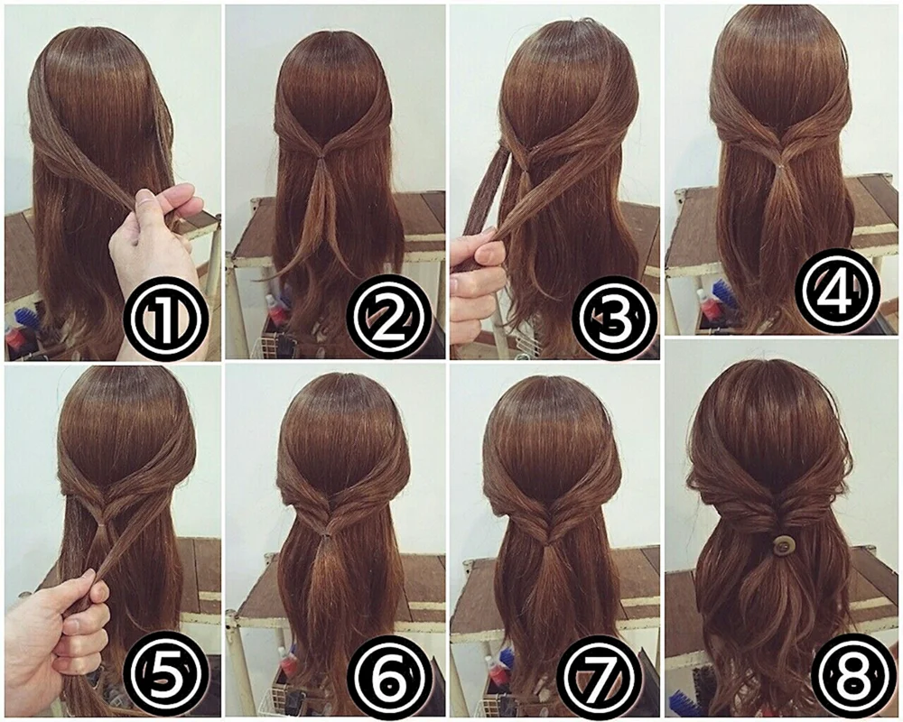 Unkomplizierte Frisuren für mittleres Haar